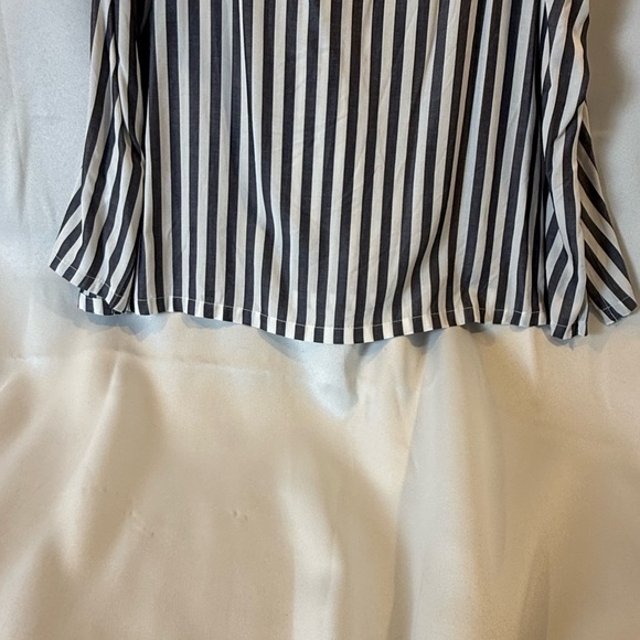 Black and White Striped Women's Top - Picture 10 of 14